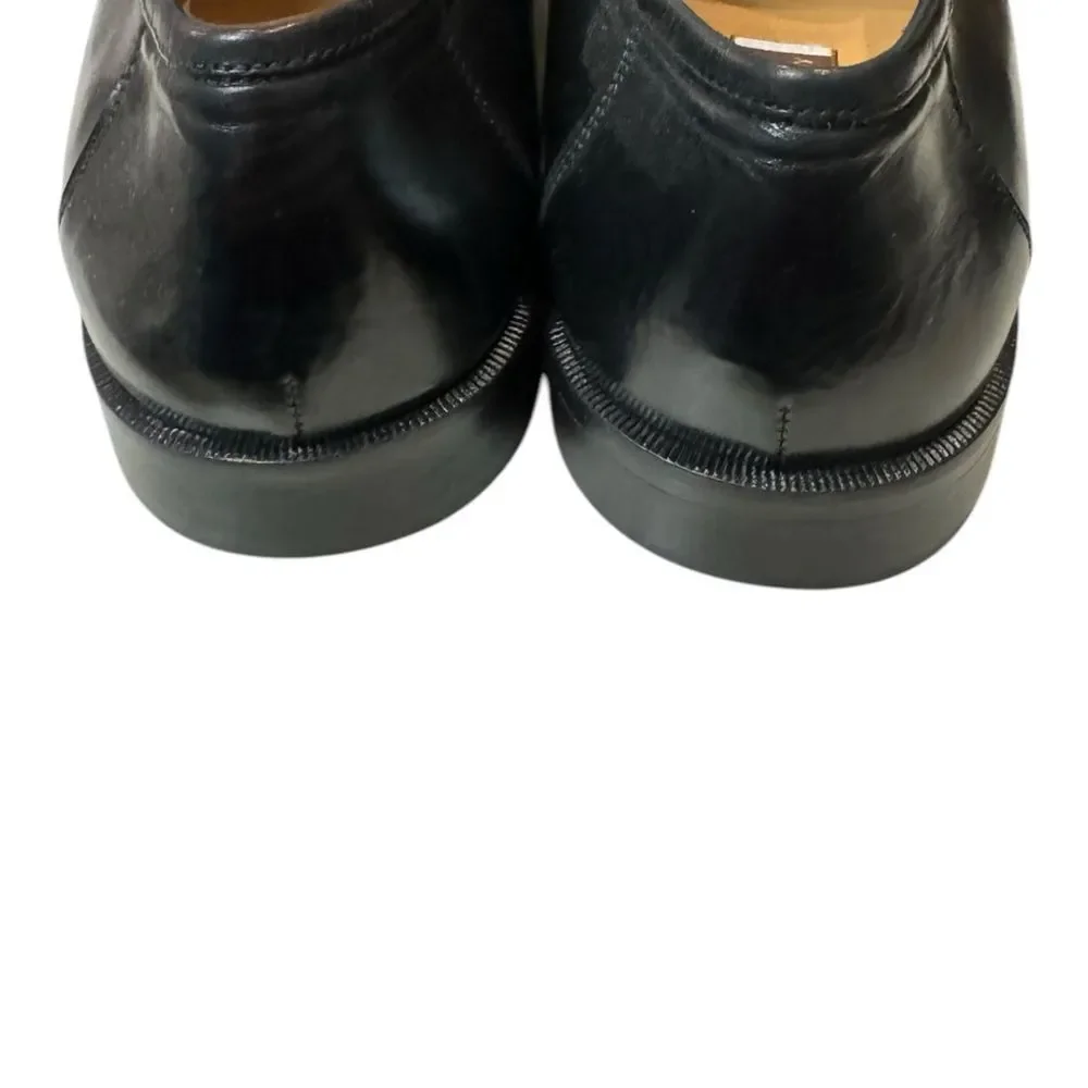 New Johnston & Murphy Men's Horner Black Leather Loafers Dress Shoes 12 12W